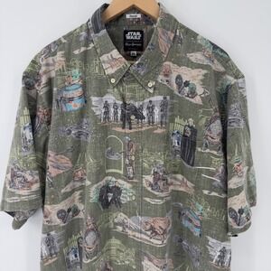 Star Wars Reyn Spooner 2XL Button Up Shirt Classic Fit Hawaiian Short Sleeve